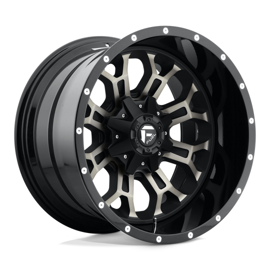 D56120008247 - Fuel Off-Road D561 Crush 20X10 8X165.1 -18 mm Gloss Machined Double Dark Tint - Fuel Off-Road Wheels Canada