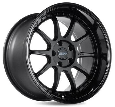 80511122 CS12MBLK-BL - ESR CS12 18X10.5 Blank 22mm Matte Black Gloss Black - ESR Wheels Canada