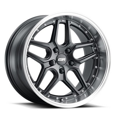 88550030 CS15GR-ML - ESR CS15 18X8.5 5X100 30mm Gloss Graphite Machine Lip - ESR Wheels Canada