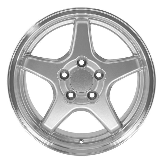 CV01-17110-5475-50SM - OE Wheels Replica CV01 17X11 5X120.65 ET50mm Silver with Machined Lip - OE Wheels Wheels Canada