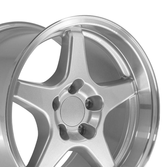 CV01-17110-5475-50SM - OE Wheels Replica CV01 17X11 5X120.65 ET50mm Silver with Machined Lip - OE Wheels Wheels Canada