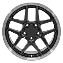 Load image into Gallery viewer, CV04-17095-5475-54BM - OE Wheels Replica CV04 17X9.5 5X120.65 ET54mm Black with Machined Lip - OE Wheels Wheels Canada