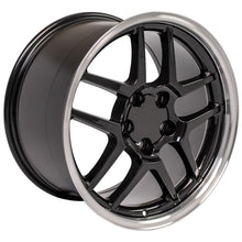 Load image into Gallery viewer, CV04-18105-5475-56BM - OE Wheels Replica CV04 18X10.5 5X120.65 ET56mm Black with Machined Lip - OE Wheels Wheels Canada
