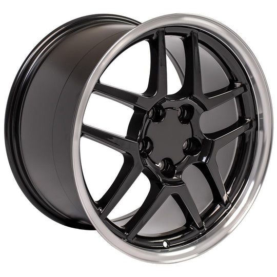 CV04-18105-5475-56BM - OE Wheels Replica CV04 18X10.5 5X120.65 ET56mm Black with Machined Lip - OE Wheels Wheels Canada