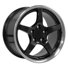 Charger l'image dans la galerie, CV05-D17095-5475-54BM - OE Wheels Replica CV05 17X9.5 5X120.65 ET54mm Black with Machined Lip - OE Wheels Wheels Canada