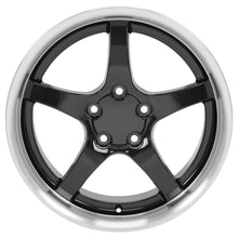 Load image into Gallery viewer, CV05-D18105-5475-56BM - OE Wheels Replica CV05 18X10.5 5X120.65 ET56mm Black with Machined Lip - OE Wheels Wheels Canada