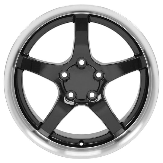 CV05-D18105-5475-56BM - OE Wheels Replica CV05 18X10.5 5X120.65 ET56mm Black with Machined Lip - OE Wheels Wheels Canada