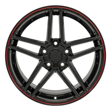 Load image into Gallery viewer, CV07A-18095-5475-56BR - OE Wheels Replica CV07A 18X9.5 5X120.65 ET56mm Gloss Black Redline - OE Wheels Wheels Canada