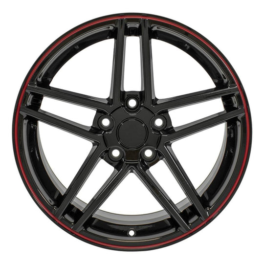CV07A-18095-5475-56BR - OE Wheels Replica CV07A 18X9.5 5X120.65 ET56mm Gloss Black Redline - OE Wheels Wheels Canada