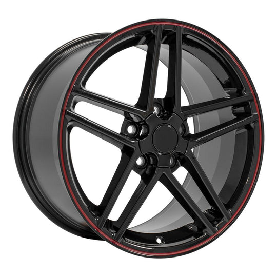 CV07A-18095-5475-56BR - OE Wheels Replica CV07A 18X9.5 5X120.65 ET56mm Gloss Black Redline - OE Wheels Wheels Canada