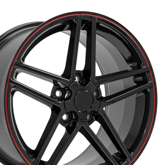 CV07A-18095-5475-56BR - OE Wheels Replica CV07A 18X9.5 5X120.65 ET56mm Gloss Black Redline - OE Wheels Wheels Canada