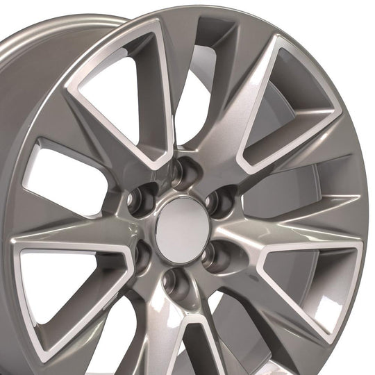 CV26-20090-6550-28MS - OE Wheels Replica CV26 20X9 6X139.7 ET28mm Silver Machined - OE Wheels Wheels Canada