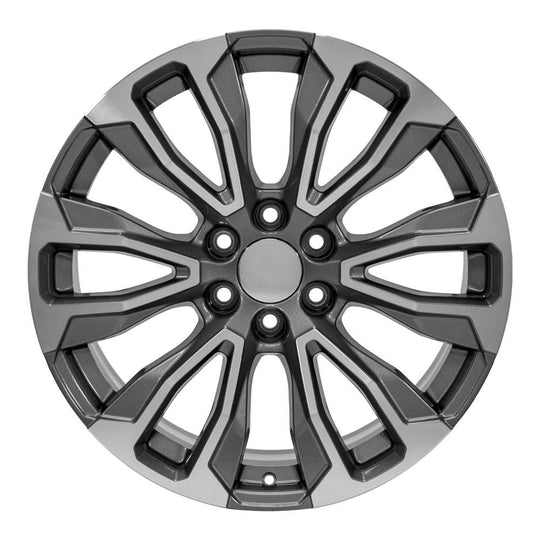 CV30-22090-6550-28MG - OE Wheels Replica CV30 22X9 6X139.7 ET28mm Gunmetal Machined - OE Wheels Wheels Canada