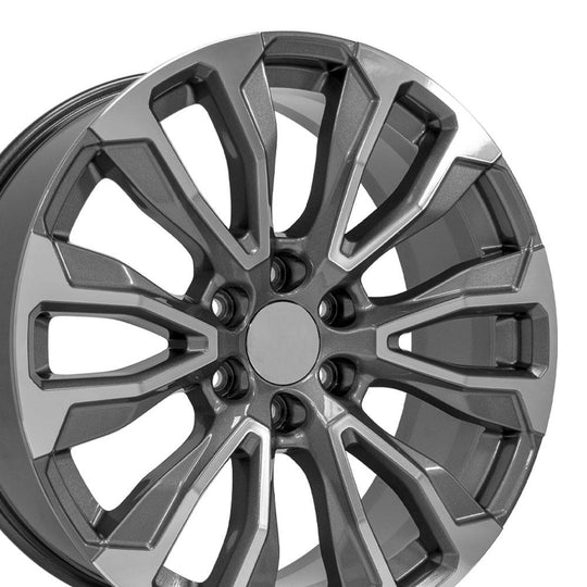 CV30-22090-6550-28MG - OE Wheels Replica CV30 22X9 6X139.7 ET28mm Gunmetal Machined - OE Wheels Wheels Canada