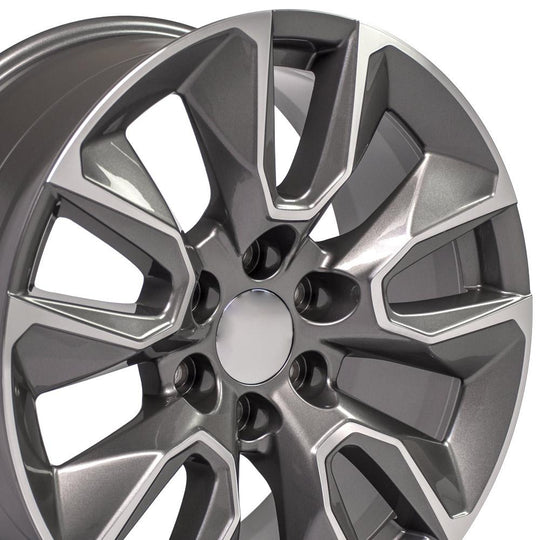 CV32-20090-6550-28MG - OE Wheels Replica CV32 20X9 6X139.7 ET28mm Gunmetal Machined - OE Wheels Wheels Canada