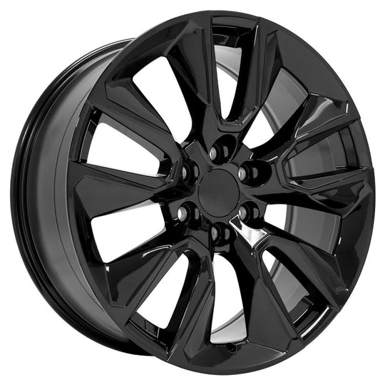 CV32-22090-6550-28B - OE Wheels Replica CV32 22X9 6X139.7 ET28mm Gloss Black - OE Wheels Wheels Canada
