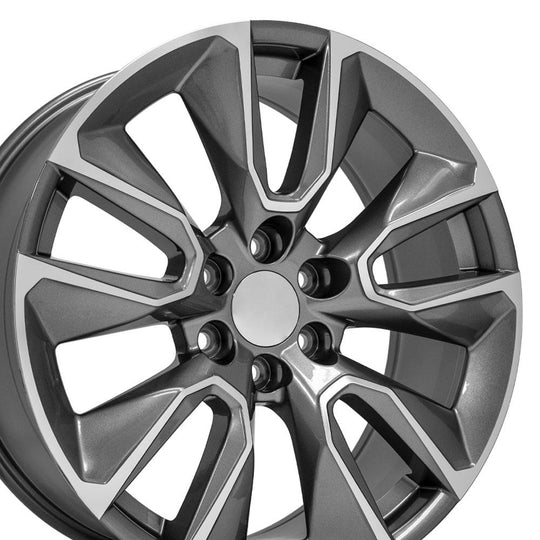 CV32-22090-6550-28MG - OE Wheels Replica CV32 22X9 6X139.7 ET28mm Gunmetal - OE Wheels Wheels Canada