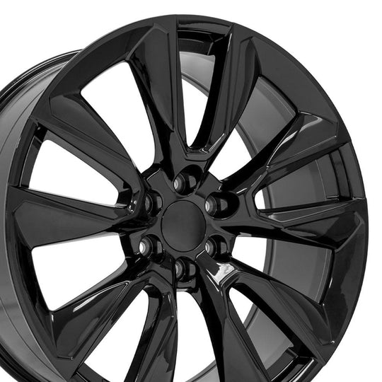 CV32-24100-6550-28B - OE Wheels Replica CV32 24X10 6X139.7 ET28mm Gloss Black - OE Wheels Wheels Canada