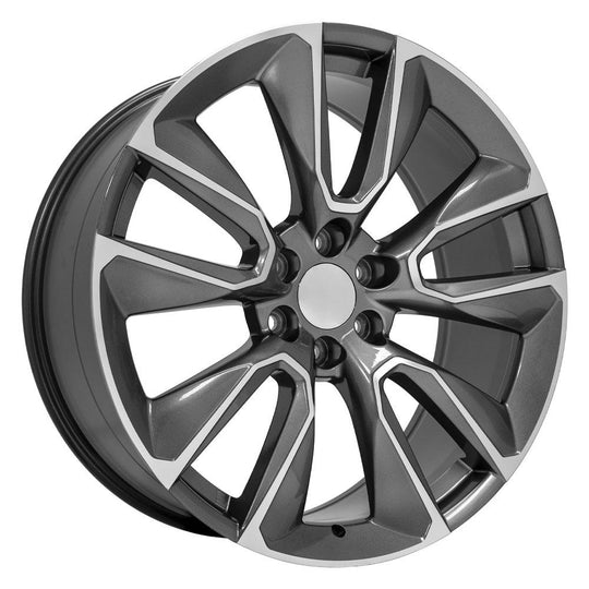 CV32-24100-6550-28MG - OE Wheels Replica CV32 24X10 6X139.7 ET28mm Gloss Gunmetal Machined - OE Wheels Wheels Canada