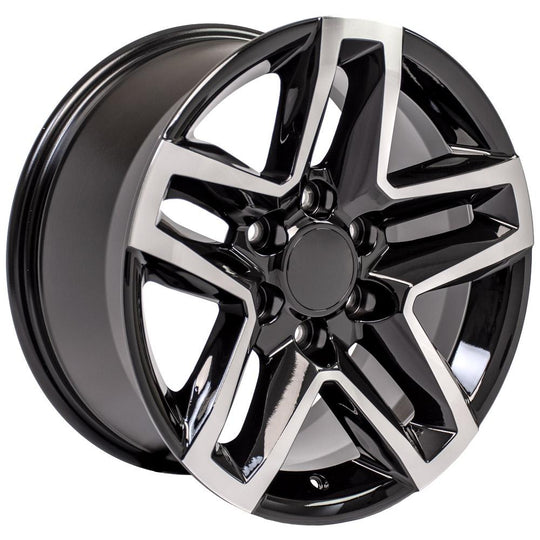 CV34B-18085-6550-26MB - OE Wheels Replica CV34B 18X8.5 6X139.7 ET26mm Black Machined - OE Wheels Wheels Canada