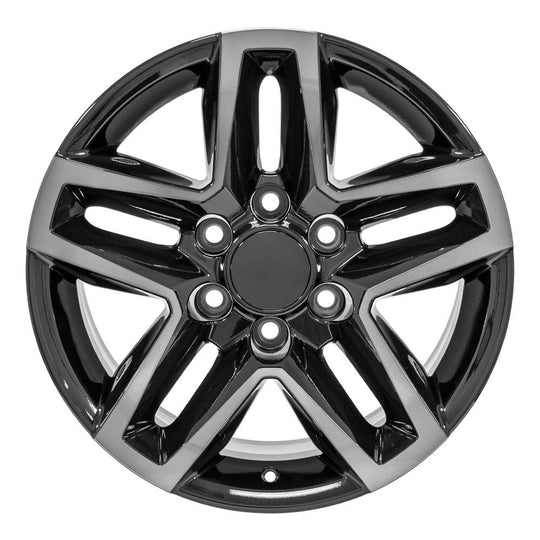 CV34B-18085-6550-26MBT - OE Wheels Replica CV34B 18X8.5 6X139.7 ET26mm Black Machined with Tinted Clear - OE Wheels Wheels Canada
