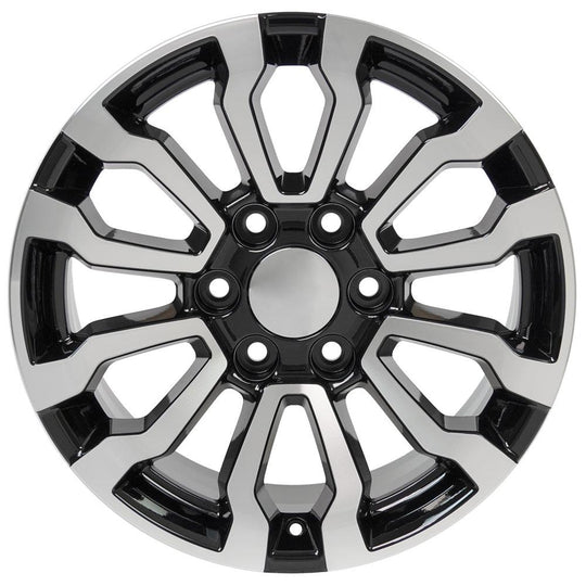CV35-18085-6550-24MB - OE Wheels Replica CV35 18X8.5 6X139.7 24MM Black Machined - OE Wheels Replica Wheels Canada