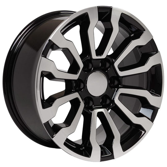 CV35-18085-6550-26MB - OE Wheels Replica CV35 18X8.5 6X139.7 ET24mm Black Machined - OE Wheels Wheels Canada