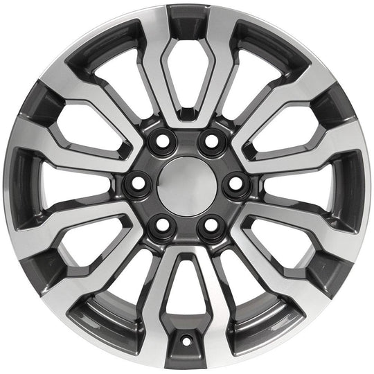 CV35-18085-6550-24MG - OE Wheels Replica CV35 18X8.5 6X139.7 24MM Gunmetal Machined - OE Wheels Replica Wheels Canada
