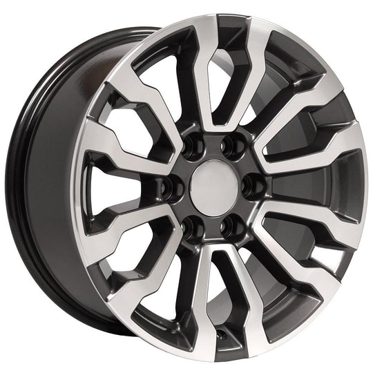 CV35-18085-6550-24MG - OE Wheels Replica CV35 18X8.5 6X139.7 24MM Gunmetal Machined - OE Wheels Replica Wheels Canada