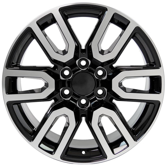CV36-20090-6550-28MB - OE Wheels Replica CV36 20X9 6X139.7 ET24mm Black Machined - OE Wheels Wheels Canada