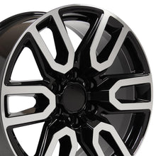 Load image into Gallery viewer, CV36-20090-6550-28MB - OE Wheels Replica CV36 20X9 6X139.7 ET24mm Black Machined - OE Wheels Wheels Canada