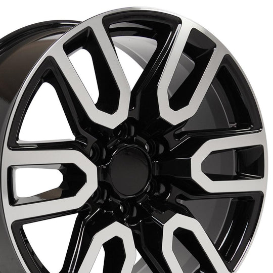 CV36-20090-6550-28MB - OE Wheels Replica CV36 20X9 6X139.7 ET24mm Black Machined - OE Wheels Wheels Canada