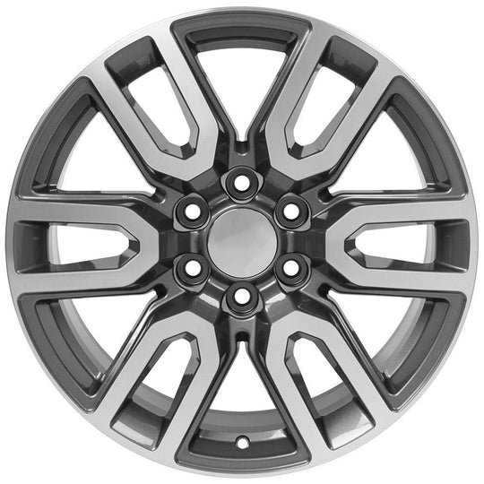 CV36-20090-6550-24MG - OE Wheels Replica CV36 20X9 6X139.7 24MM Gunmetal Machined - OE Wheels Replica Wheels Canada