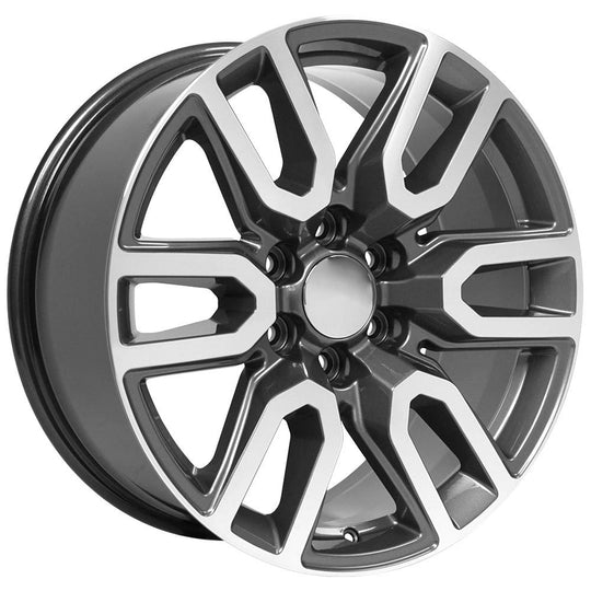 CV36-20090-6550-28MG - OE Wheels Replica CV36 20X9 6X139.7 ET24mm Gunmetal Machined - OE Wheels Wheels Canada
