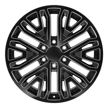 Load image into Gallery viewer, CV37-20090-6550-28B1M - OE Wheels Replica CV37 20X9 6X139.7 ET28mm Black with Milled Edge - OE Wheels Wheels Canada
