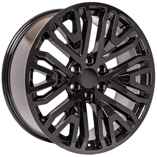 CV37-22090-6550-28B - OE Wheels Replica CV37 22X9 6X139.7 ET28mm Gloss Black - OE Wheels Wheels Canada