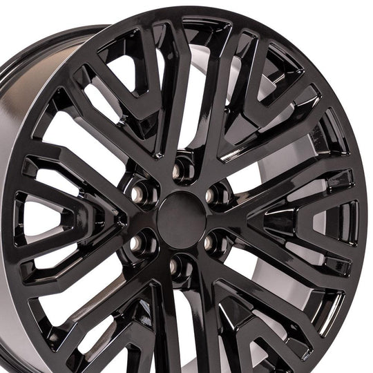 CV37-22090-6550-28B - OE Wheels Replica CV37 22X9 6X139.7 ET28mm Gloss Black - OE Wheels Wheels Canada