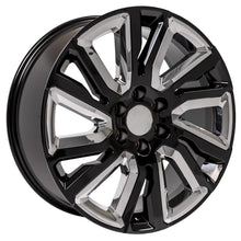 Load image into Gallery viewer, CV39-22090-6550-28B-ic - OE Wheels Replica CV39 22X9 6X139.7 ET28mm Black with Chrome - OE Wheels Wheels Canada