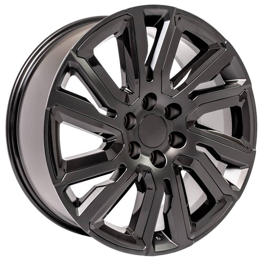 CV39-22090-6550-28B1-ib - OE Wheels Replica CV39 22X9 6X139.7 ET28mm Satin Black with Gloss Black - OE Wheels Wheels Canada