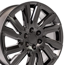 Load image into Gallery viewer, CV39-22090-6550-28B1-ib - OE Wheels Replica CV39 22X9 6X139.7 ET28mm Satin Black with Gloss Black - OE Wheels Wheels Canada