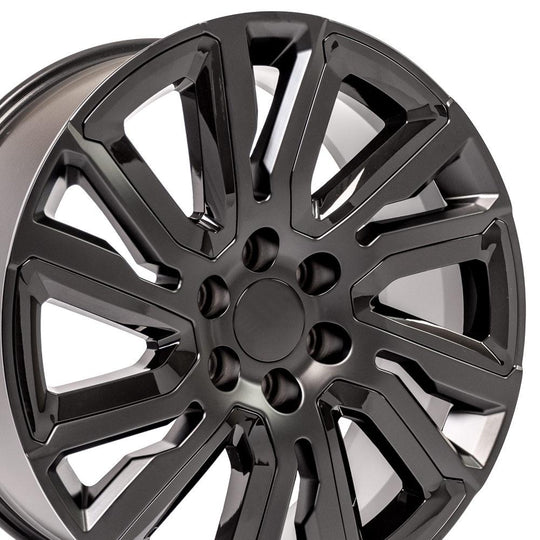 CV39-22090-6550-28B1-ib - OE Wheels Replica CV39 22X9 6X139.7 ET28mm Satin Black with Gloss Black - OE Wheels Wheels Canada