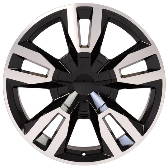 CV40-22090-6550-24MB - OE Wheels Replica CV40 22X9 6X139.7 ET24mm Black Machined - OE Wheels Wheels Canada