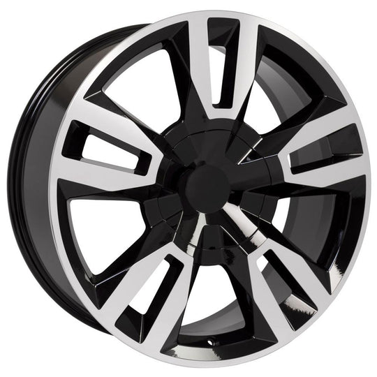 CV40-22090-6550-24MB - OE Wheels Replica CV40 22X9 6X139.7 ET24mm Black Machined - OE Wheels Wheels Canada