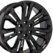 Charger l'image dans la galerie, CV43B-22090-6550-24B - OE Wheels Replica CV43B 22X9 6X139.7 ET24mm Gloss Black - OE Wheels Wheels Canada