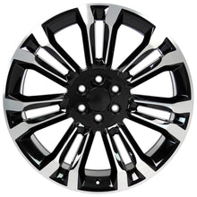 Charger l'image dans la galerie, CV43B-24100-6550-24MB - OE Wheels Replica CV43B 24X10 6X139.7 ET24mm Black Machined - OE Wheels Wheels Canada