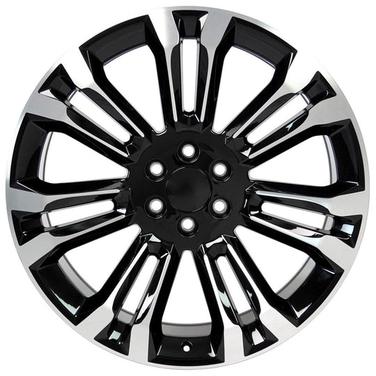 CV43B-24100-6550-24MB - OE Wheels Replica CV43B 24X10 6X139.7 ET24mm Black Machined - OE Wheels Wheels Canada