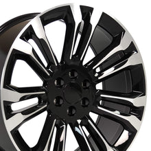 Charger l'image dans la galerie, CV43B-24100-6550-24MB - OE Wheels Replica CV43B 24X10 6X139.7 ET24mm Black Machined - OE Wheels Wheels Canada