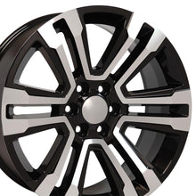 Load image into Gallery viewer, CV44-22090-6550-24MB - OE Wheels Replica CV44 22X9 6X139.7 ET24mm Black Machined - OE Wheels Wheels Canada