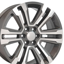 Load image into Gallery viewer, CV44-22090-6550-24MG - OE Wheels Replica CV44 22X9 6X139.7 ET24mm Hyper Black Machined - OE Wheels Wheels Canada