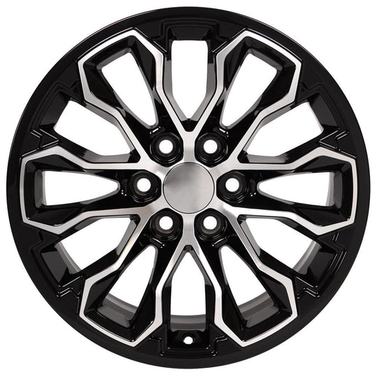 CV54-17080-6120-33MB - OE Wheels Replica CV54 17X8 6X120 ET33mm Black Machined - OE Wheels Wheels Canada